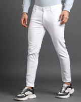 CK Best White Men’s Jeans | Slim Fit Stretchable Denim | Cristal Kart