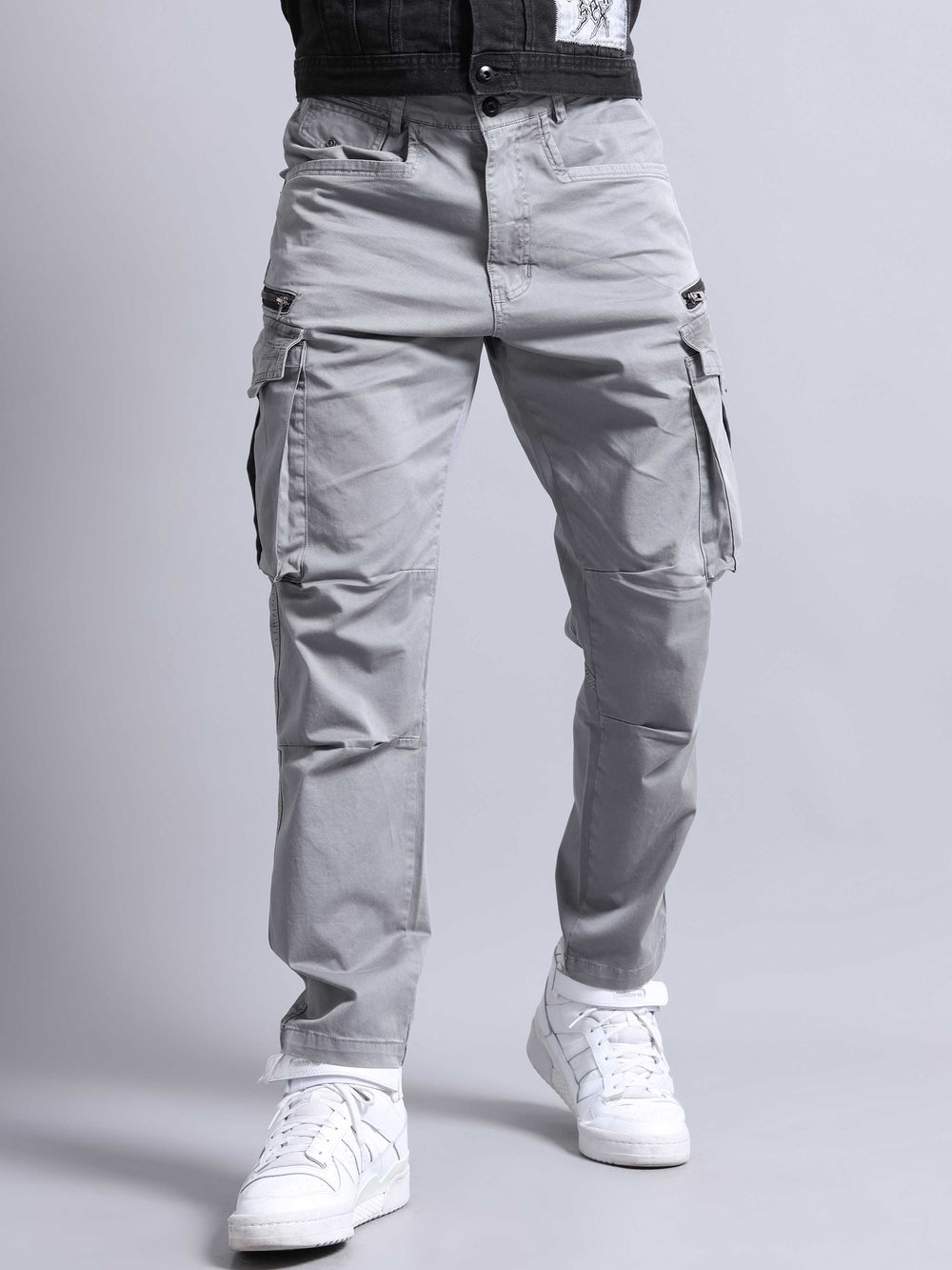 CK Best Cotton Grey Cargo Pants for Men | Stylish Slim Fit | Cristal Kart