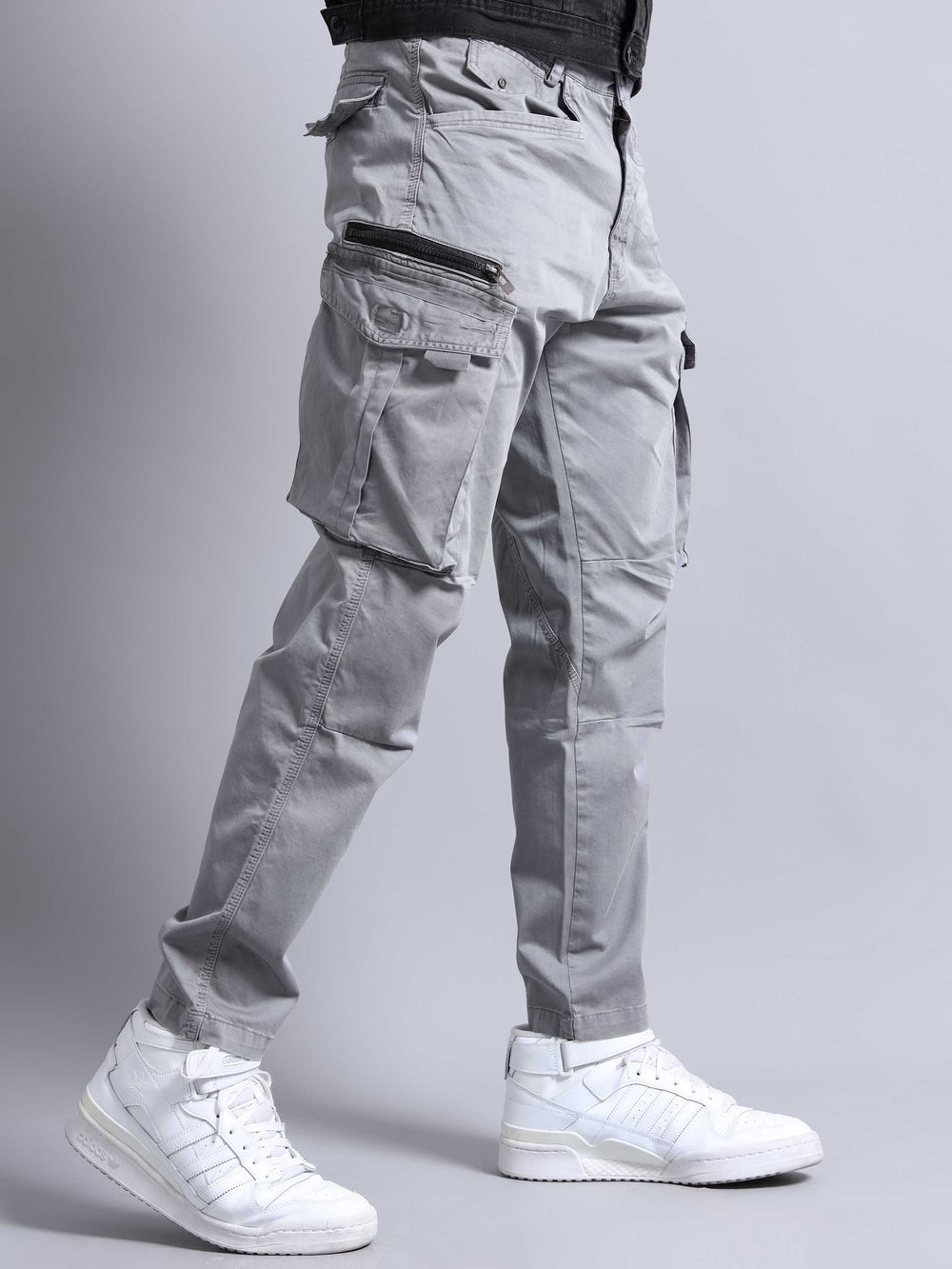 CK Best Cotton Grey Cargo Pants for Men | Stylish Slim Fit | Cristal Kart