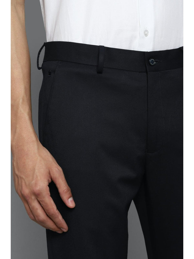 CK Dark Black Men’s Trouser | Slim Fit Cotton Blend | Cristal Kart