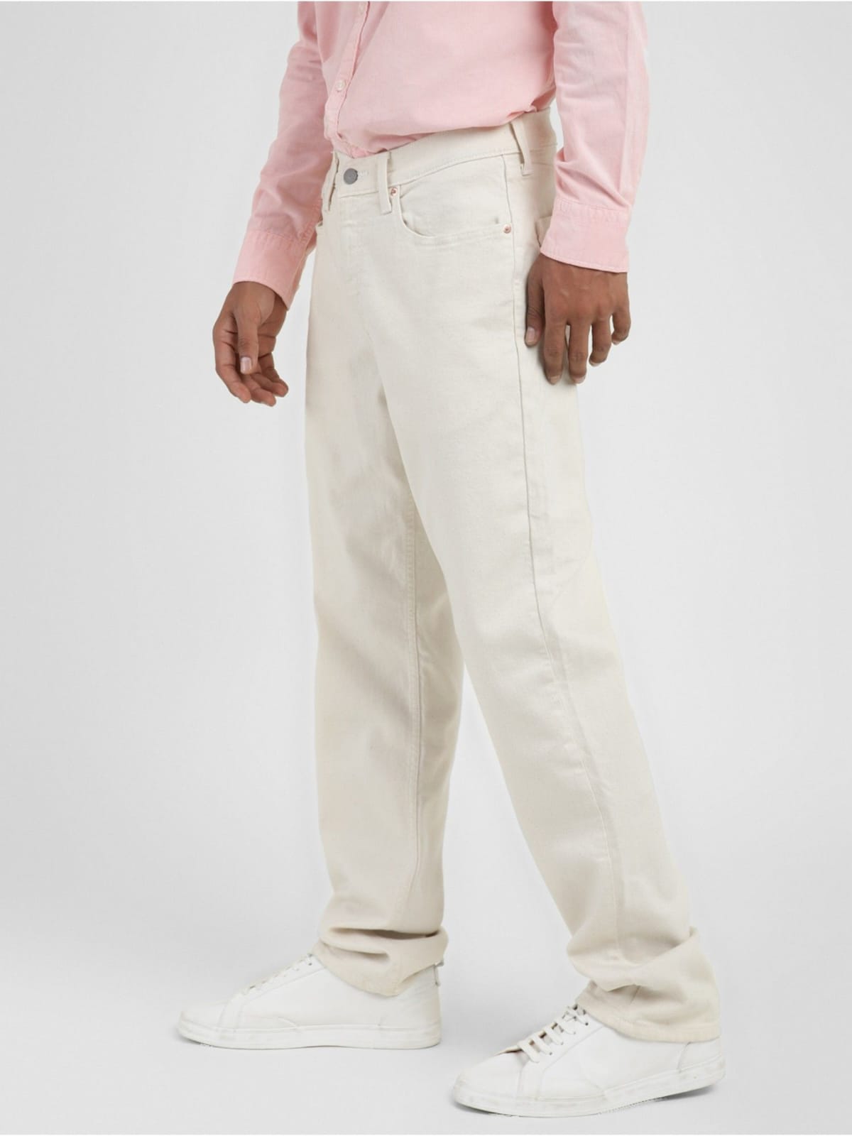 CK Off-White Cotton Men’s Trouser | Premium Slim Fit | Cristal Kart