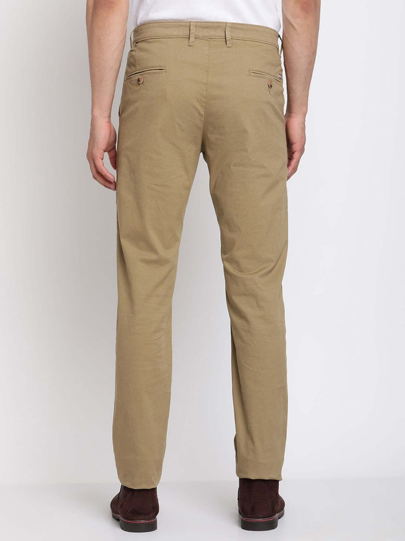 CK Khaki Cotton Fabric Men’s Trouser | Slim Fit Casual Wear