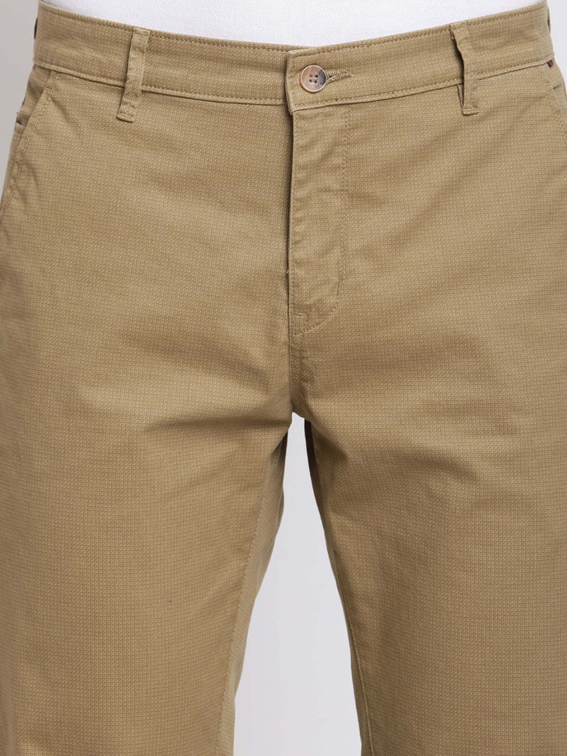 CK Khaki Cotton Fabric Men’s Trouser | Slim Fit Casual Wear