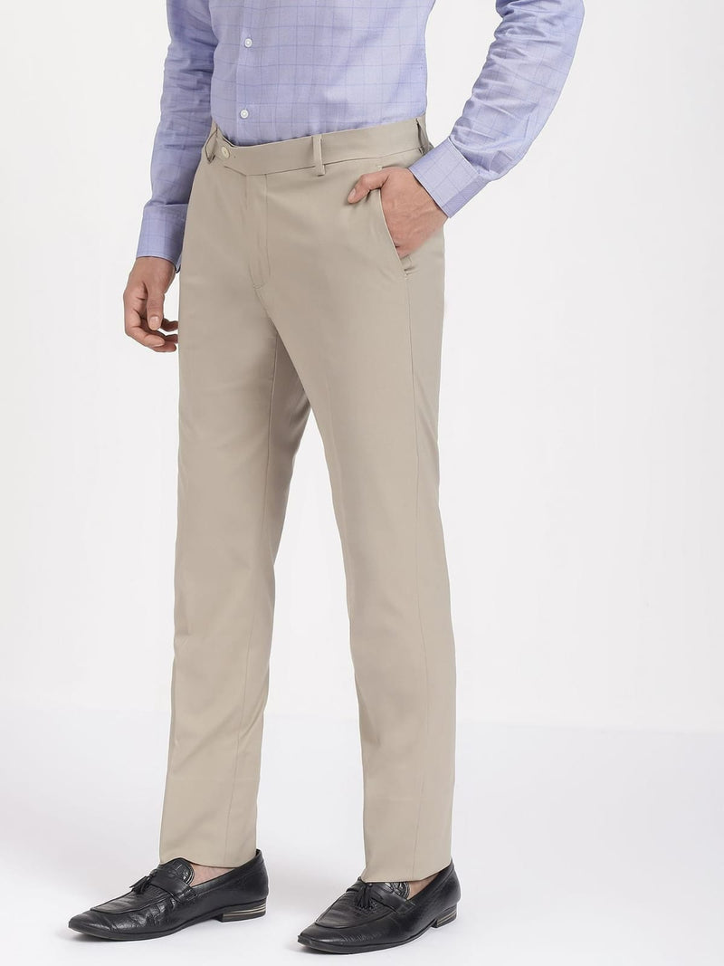 CK Off-White Cotton Men’s Trouser | Stylish Regular Fit | Cristal Kart