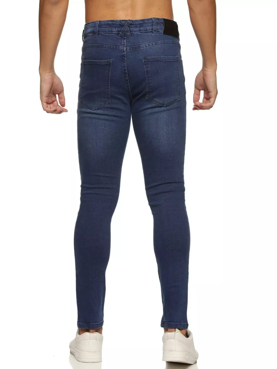 CK Dark Blue Cotton Denim Men’s Jeans | Comfortable Mid-Rise Slim Fit