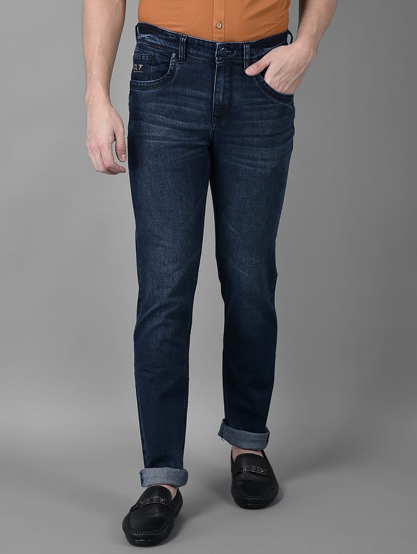 CK Dark Pixel Blue Men’s Jeans | Stylish Slim Fit Denim | Cristal Kart