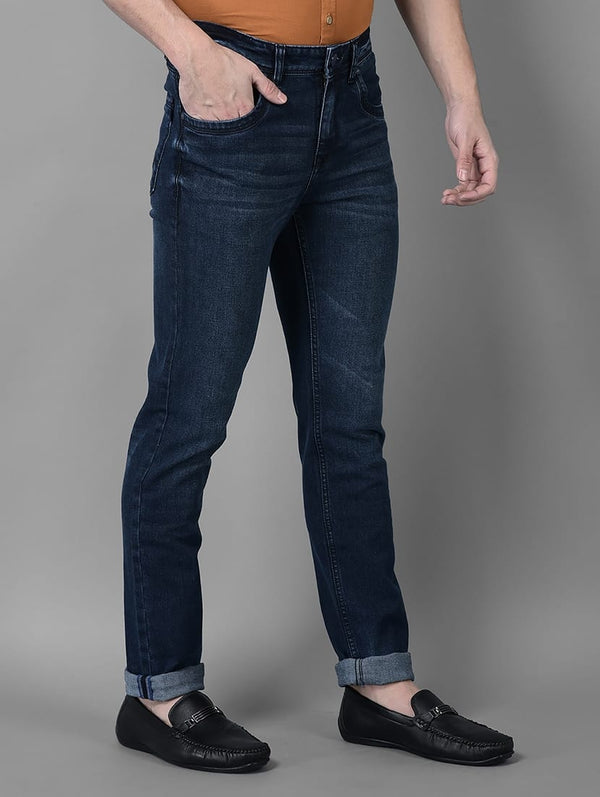 CK Dark Pixel Blue Men’s Jeans | Stylish Slim Fit Denim | Cristal Kart