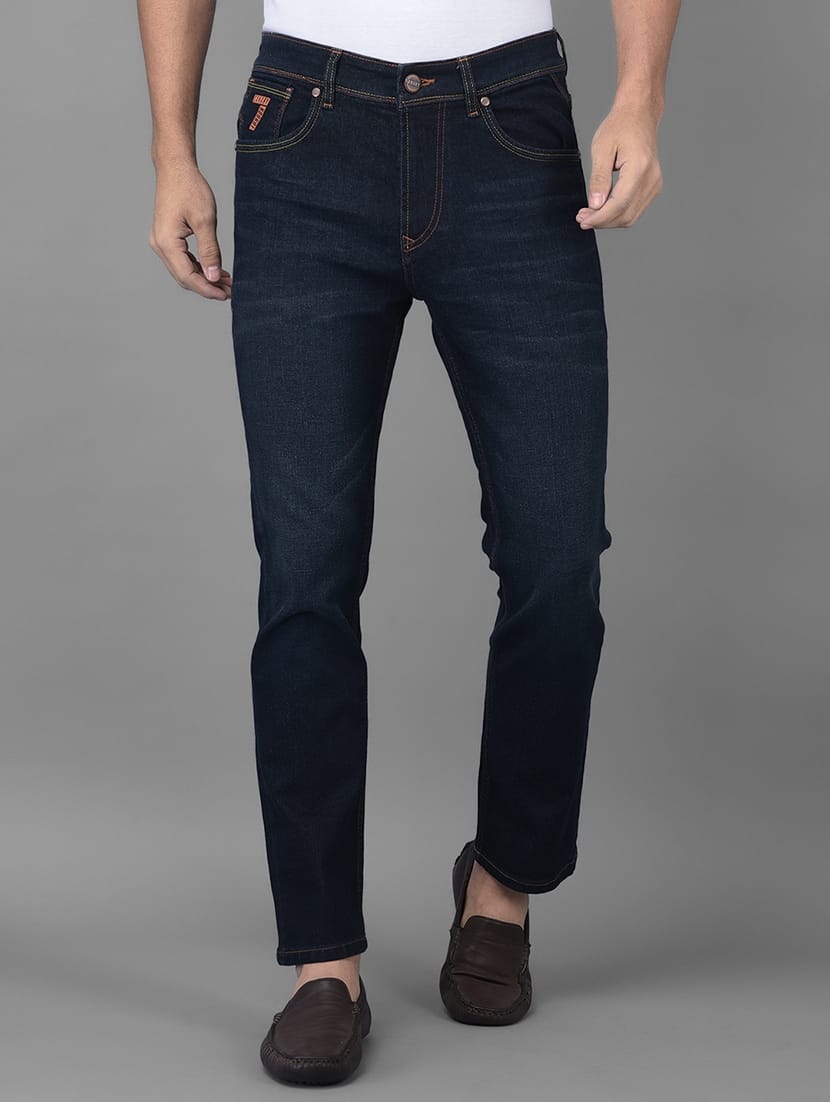 CK Dark Blue Denim Jeans for Men | Slim Fit & Stretchable | Cristal Kart