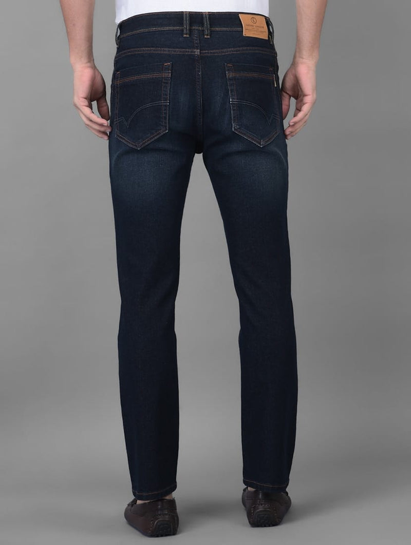CK Dark Blue Denim Jeans for Men | Slim Fit & Stretchable | Cristal Kart