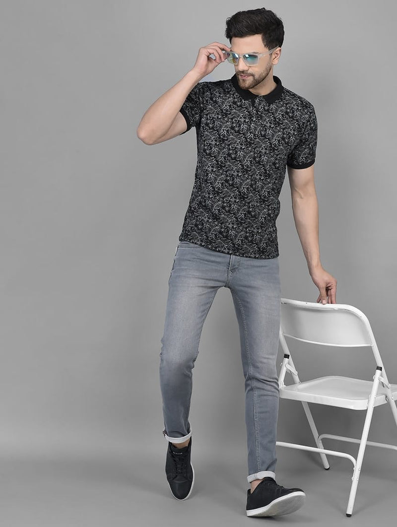 CK Grey Cotton Denim Jeans | Modern Slim Fit Stretchable | Cristal Kart