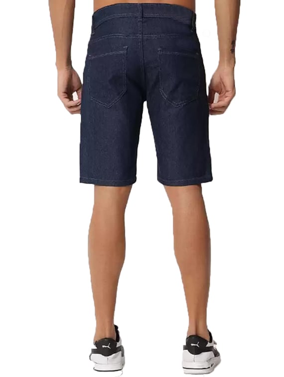 CK Dark Navy Men’s Shorts | Slim Fit Cotton Denim | Cristal Kart