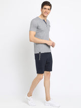 CK Navy Blue Fully Stretchable Men’s Shorts | Premium Cotton Denim