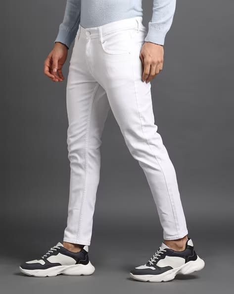 CK Best White Men’s Jeans | Slim Fit Stretchable Denim | Cristal Kart