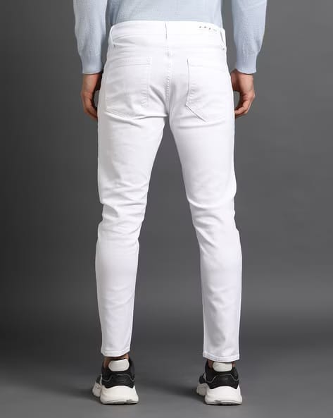 CK Best White Men’s Jeans | Slim Fit Stretchable Denim | Cristal Kart