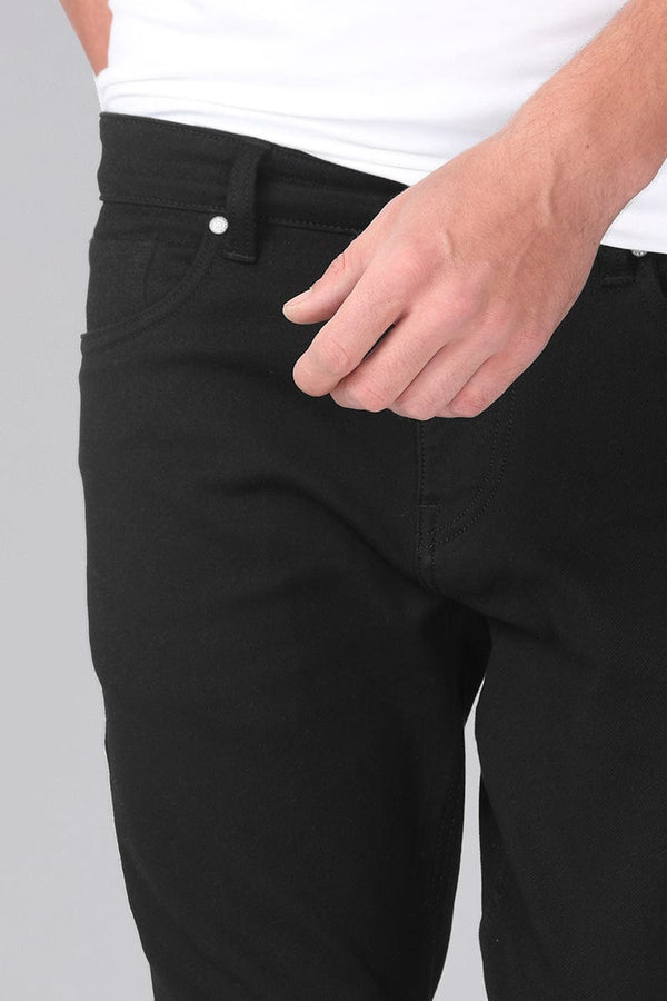 CK Best Denim Black Stretchable Slim Fit Jeans for Men | Stylish Mid-Rise Clean Look | Cristal Kart